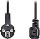 Nedis Schuko - IEC C13 Cable 2m Μαύρο CEGP10020BK20