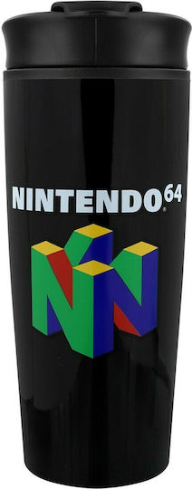 Pyramid International Nintendo 64 Pahar Termos Oțel inoxidabil 425ml Negru