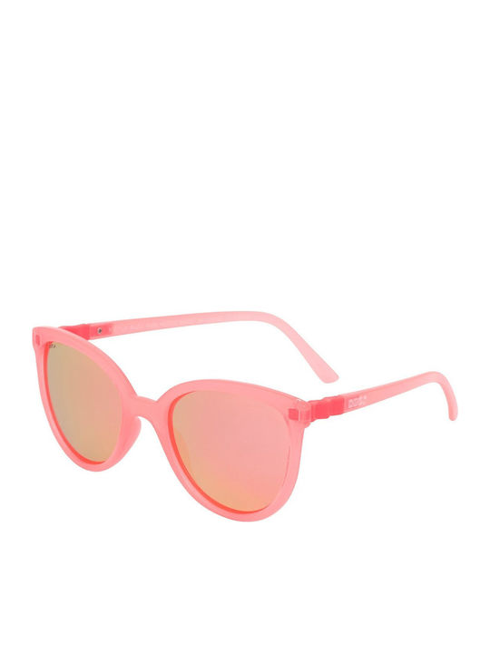 KiETLA BuZZ Unbreakable Butterfly Kids Sunglasses with Polarized Lens Neon Pink for 4-6 Years