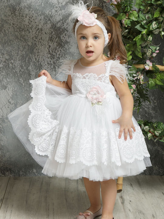Mi Chiamo White Baptism Clothing Set with Hair ...
