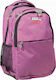 No Fear Purple School Bag Backpack Junior High-High School in Purple color 30lt