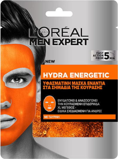 L'Oreal Paris Men Expert Hydra Energetic Stoff (Sheet) Maske 30gr