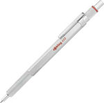 Rotring 600 Pen Ballpoint with Blue Ink Silver