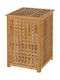 Unimasa 7729488 Καλάθι Απλύτων Bamboo με Καπάκι 40x40x58cm Καφέ