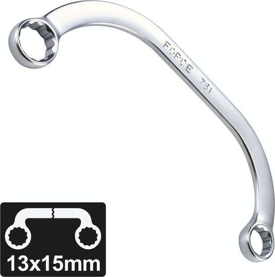 Force Double Polygon Wrench Curved 13x15mm