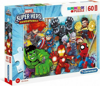 Kinderpuzzle Marvel Superhero Adventures für 4++ Jahre 60pcs Clementoni