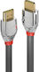 Lindy Cromo Line HDMI 2.0 Premium High Speed 4K 60Hz HDR Cable HDMI Male - HDMI Male 10m Gray