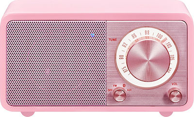 Sangean WR-7 Tabletop Radio Rechargeable with Bluetooth Pink