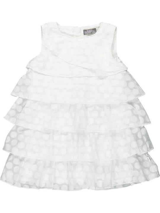 Boboli Kids Dress Sleeveless White