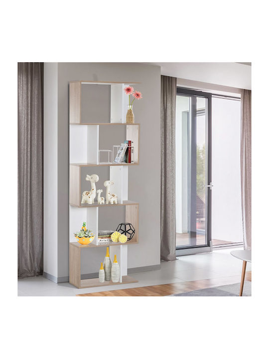 Βιβλιοθήκη Μπεζ 60x24x184.5εκ.
