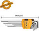Ingco Set 9 Allen Wrenches L