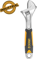 Ingco French Wrench with Adjustable Opening 40mm and Anti-Slip Handle 300mm 12"