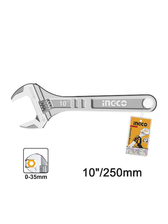 Ingco French Wrench with Adjustable Opening 19mm 250mm 10"