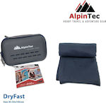 AlpinPro DryFast Handtuch Gesicht Mikrofaser Blau 100x50cm.