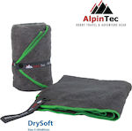 AlpinPro Drysoft Πετσέτα Προσώπου Microfiber Γκρι 80x40εκ.