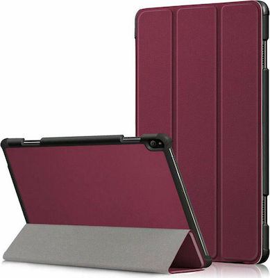 Magnetic 3-Fold Flip Cover Δερματίνης Μπορντό (Lenovo Tab M10 Plus 10.3")