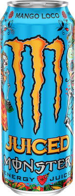 Monster Juice Κουτί Energy Drink Mango Loco με Ανθρακικό 500ml