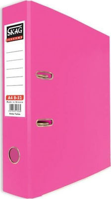 Skag Systems P.P Arc Ring Binder 8/32 for A4 Paper with 2 Rings Fuchsia