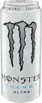 Monster Ultra Κουτί Energy Drink White με Ανθρακικό Χωρίς Ζάχαρη 500ml