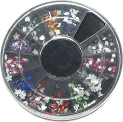 AGC Strass für Nägel Nagelkunst Strassstein-Palette in Verschiedenen Farben 40502024