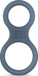 Boners Ball Stretcher Silicone Cock Ring And Ball Stretcher Gray