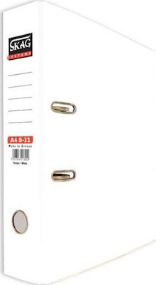 Skag Systems P.P Arc Ring Binder 8/32 for A4 Paper with 2 Rings White