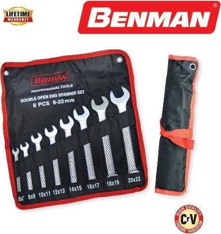Benman Set 8 German Wrenches with Socket Size 7-22mm
