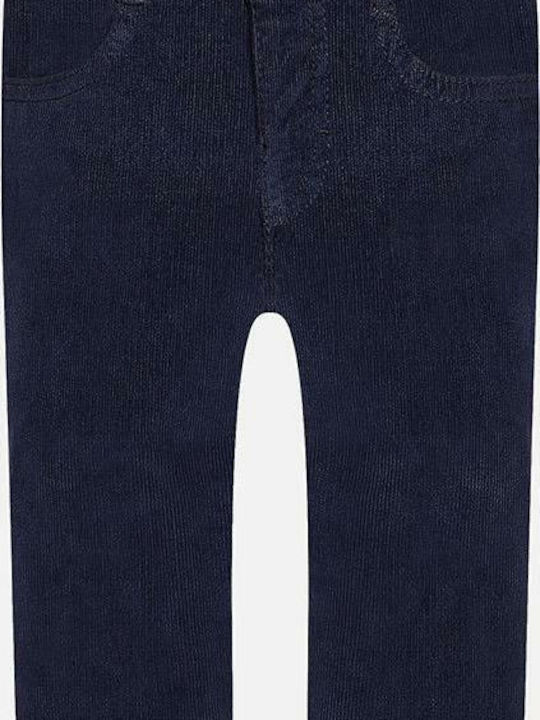 Mayoral Kids Fabric Trousers Navy Blue