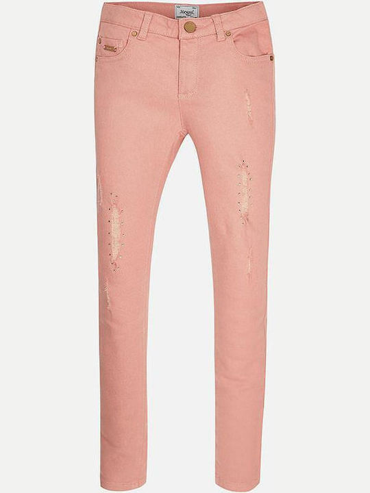 Mayoral Kids Fabric Trousers Pink