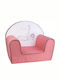 Armchair Safari with Armrests Pink