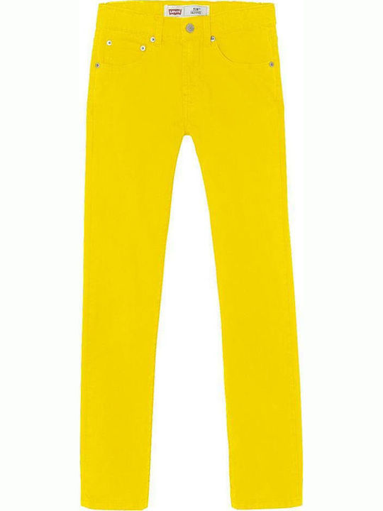 Levi's Kids Fabric Trousers Yellow 510 Pant