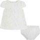 Mayoral Kids Dress Short Sleeve Beige