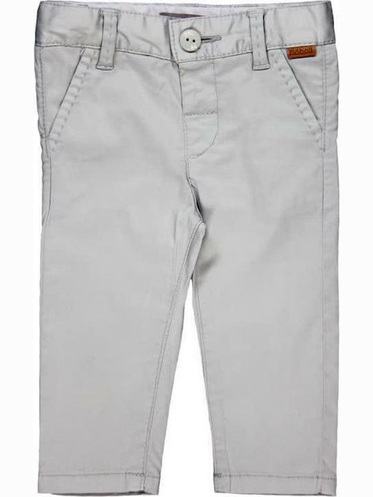 Boboli Kids Fabric Trousers Gray