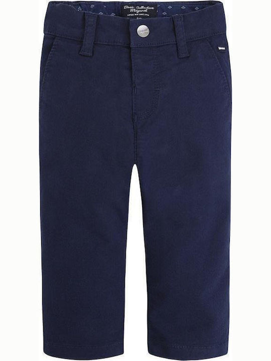 Mayoral Kids' Fabric Pants Navy Blue