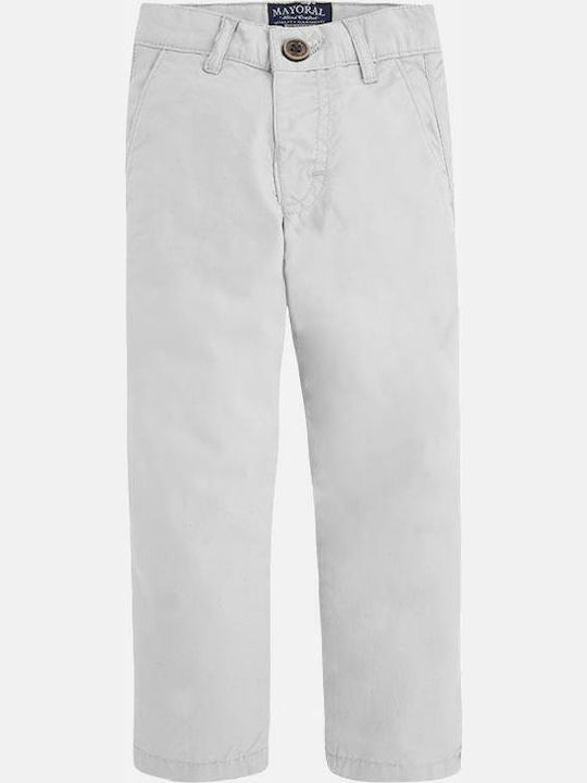 Mayoral Kids Fabric Trousers White
