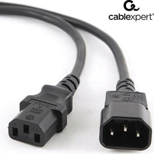 Cablexpert IEC C13 - IEC C14 Cable 3m Μαύρο PC-189-VDE-3M