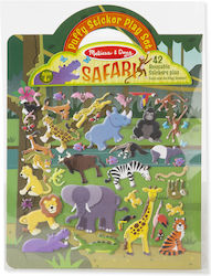 Melissa & Doug Sticker Album Puffy Play Set: Safari for Children 4++ Years