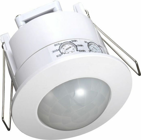 V-TAC VT-8051 Senzor De Mișcare Cu Fir Infraroșu 360° Rază De Acțiune 12m