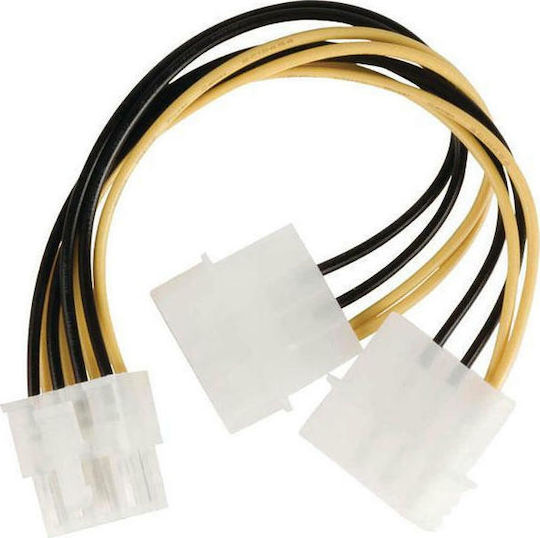 Nedis 8-Pin EPS - 4-Pin Molex Cable 0.15m Πολύχρωμο CCGP74400VA015
