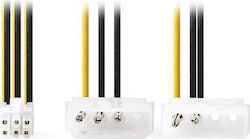 Nedis 4-Pin Molex - 6-Pin PCIe Cable 0.15m Πολύχρωμο CCGP74210VA015