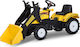 Kids Ride On Excavator Foot-to-Floor with Pedal Yellow for 3+ Years