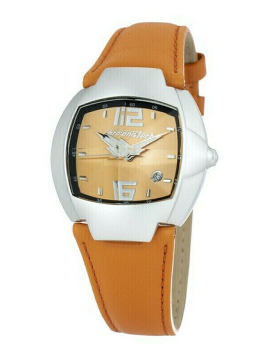 Chronotech Ανδρικό Ρολόι 41mm Μπαταρίας με Πορτ...