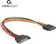 Cablexpert 15 Pin Sata male - 15 Pin Sata female Cable 0,3m (CC-SATAMF-01)