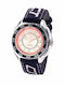 Chronotech Men's Watch 43mm Battery with Blue Fabric Strap