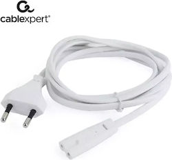 Cablexpert Euro - IEC C7 Cablu 1.8m Alb (PC-184/2-W)