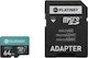 Platinet Pro1 microSDXC 64GB U1 V10 UHS-I 70MB/s με αντάπτορα