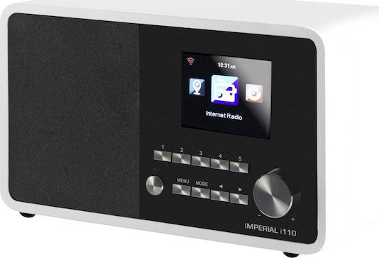 Imperial AV i110 Επιτραπέζιο Ραδιόφωνο Ρεύματος με USB Λευκό
