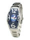 Chronotech Men's Watch 36mm Battery with Silver Metal Bracelet