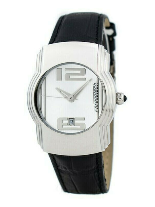 Chronotech Ανδρικό Ρολόι 38mm Μπαταρίας με Μαύρ...