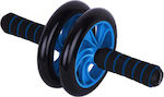 BTK AB Wheel Abdominal Wheel Blue with Anti-Slip Handles & Mat